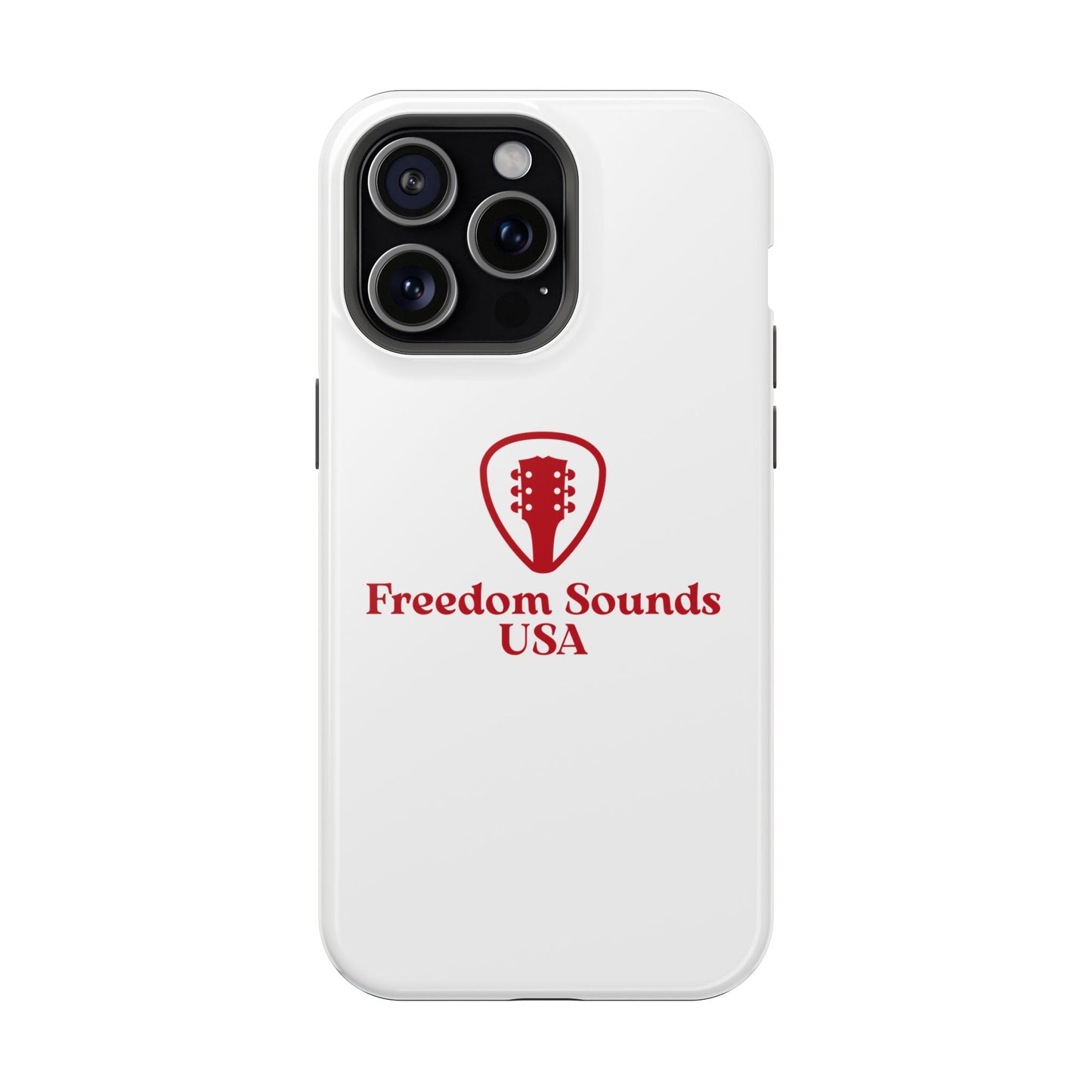 White Freedom Sounds Phone Case
