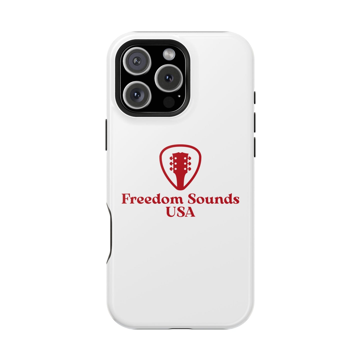 White Freedom Sounds Phone Case