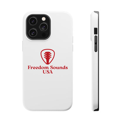 White Freedom Sounds Phone Case