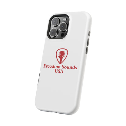 White Freedom Sounds Phone Case