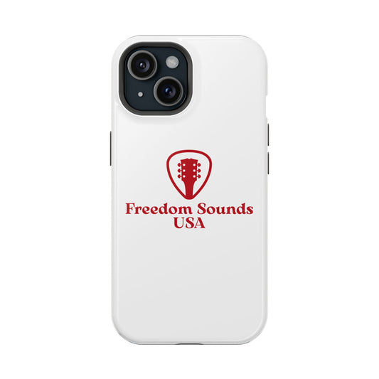 White Freedom Sounds Phone Case