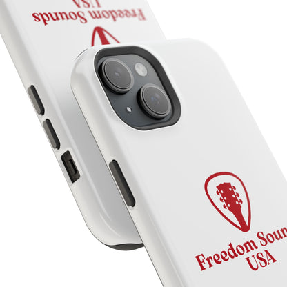 White Freedom Sounds Phone Case