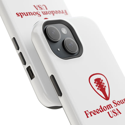White Freedom Sounds Phone Case