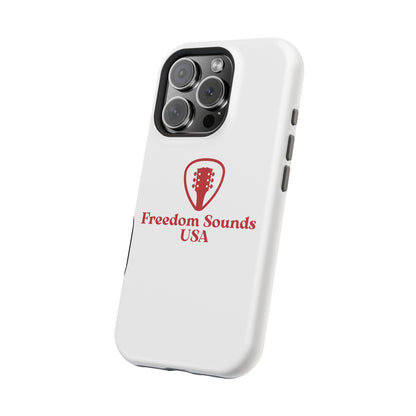White Freedom Sounds Phone Case