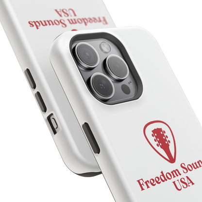 White Freedom Sounds Phone Case
