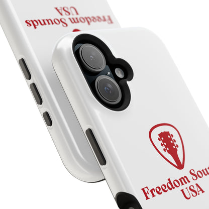 White Freedom Sounds Phone Case