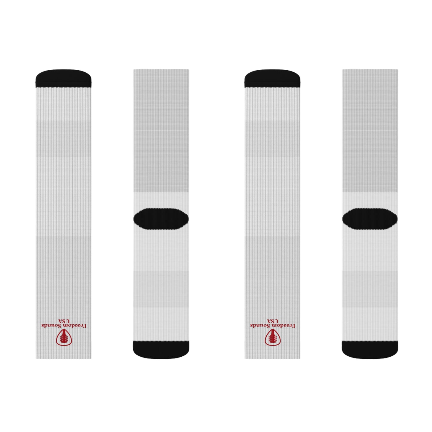 White Freedom Sounds Socks
