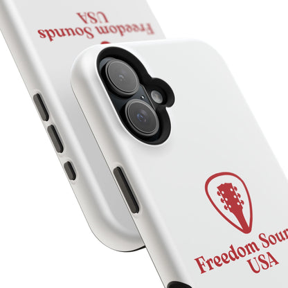 White Freedom Sounds Phone Case