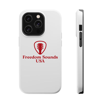 White Freedom Sounds Phone Case