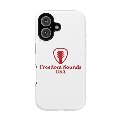 White Freedom Sounds Phone Case