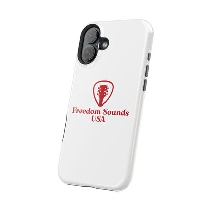 White Freedom Sounds Phone Case