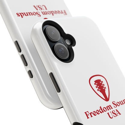 White Freedom Sounds Phone Case