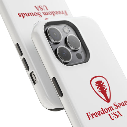 White Freedom Sounds Phone Case