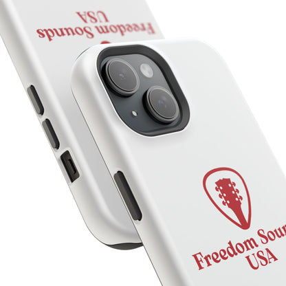 White Freedom Sounds Phone Case