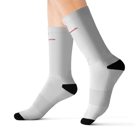White Freedom Sounds Socks