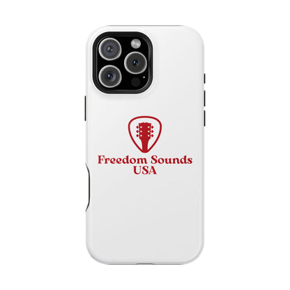 White Freedom Sounds Phone Case